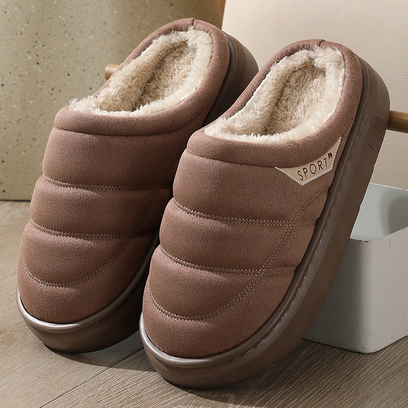 Solid Plush Slippers