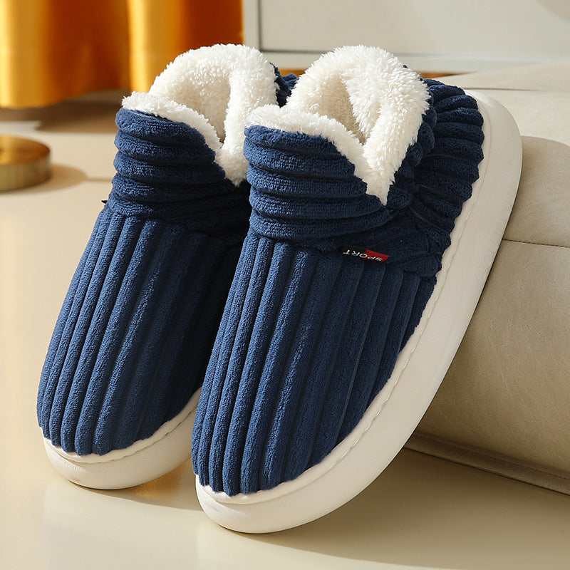 Warm Indoor Bedroom Cotton Plush Shoes