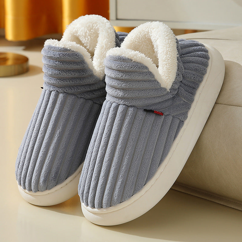 Warm Indoor Bedroom Cotton Plush Shoes