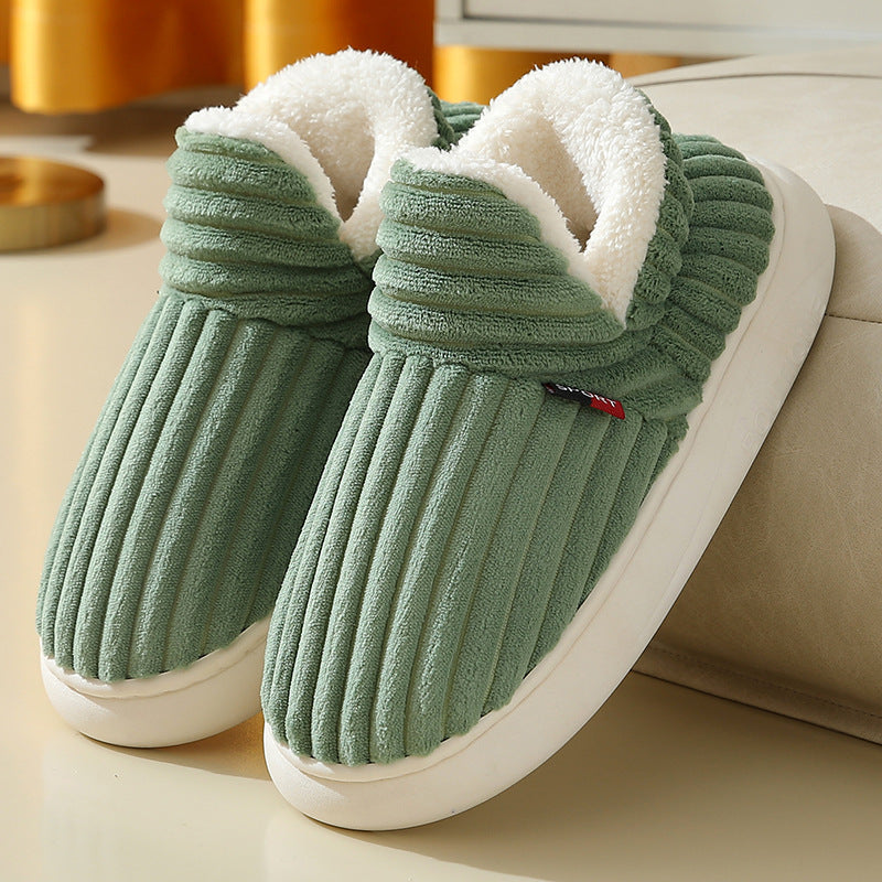 Warm Indoor Bedroom Cotton Plush Shoes