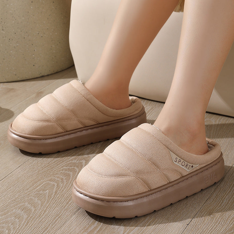 Solid Plush Slippers