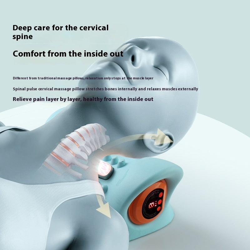 Portable Neck Head Acupuncture Point Massage Pillow