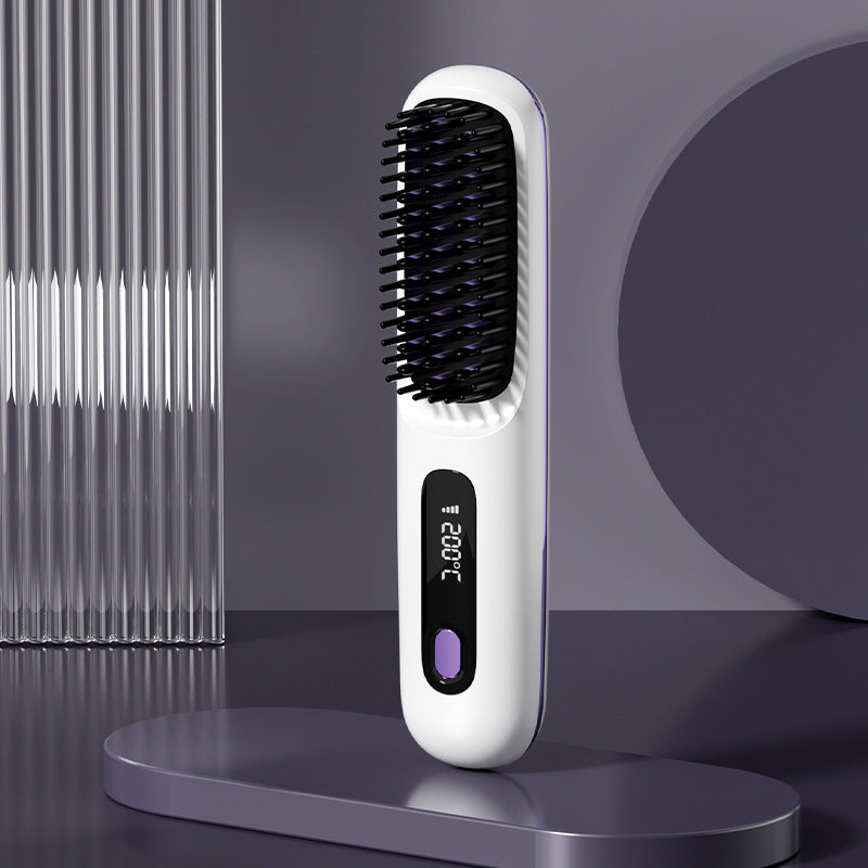 2 In 1 Hair Straightener Brush