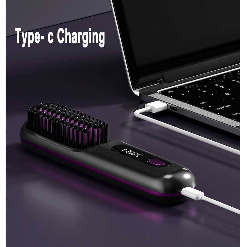 2 In 1 Hair Straightener Brush