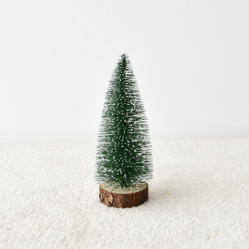Mini Christmas Tree with Pine Needles Flocking