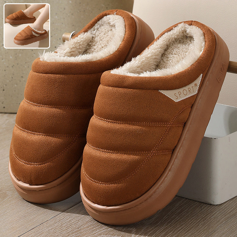 Solid Plush Slippers