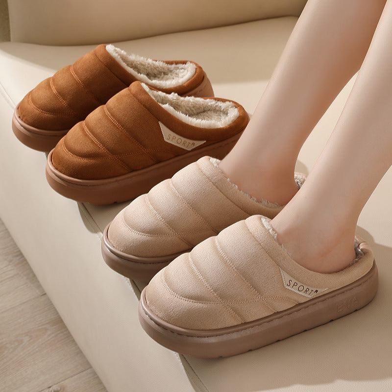 Solid Plush Slippers