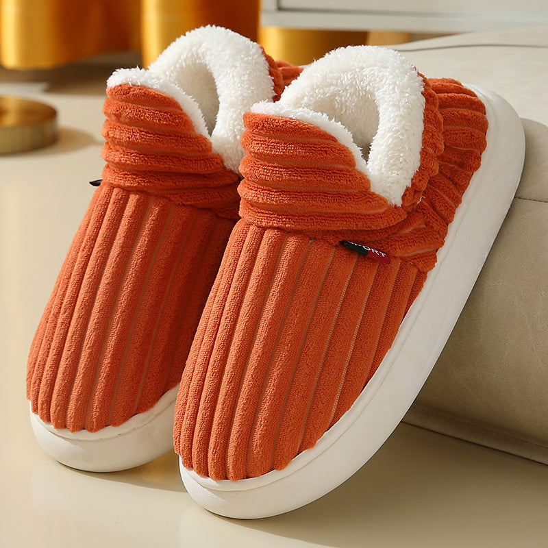 Warm Indoor Bedroom Cotton Plush Shoes
