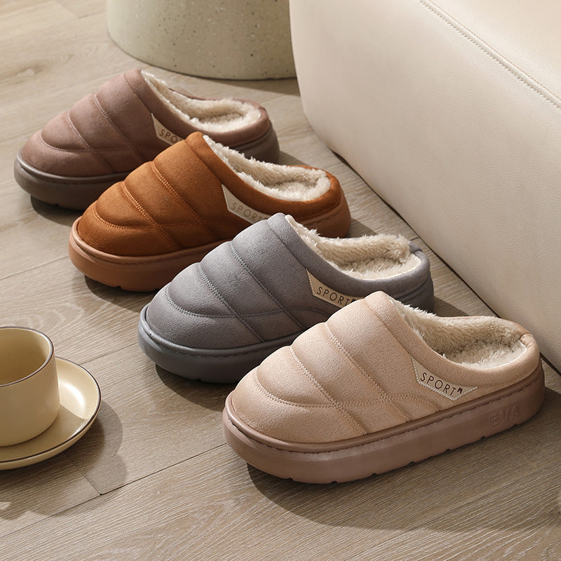 Solid Plush Slippers