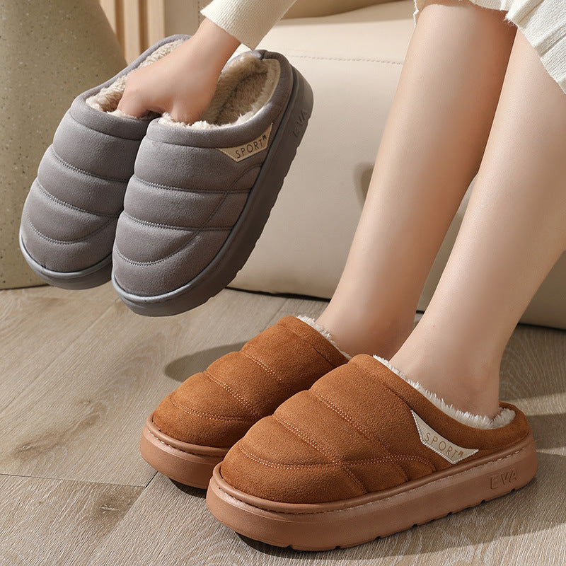 Solid Plush Slippers