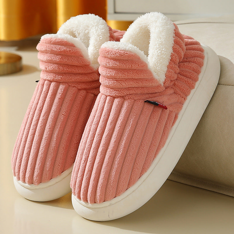 Warm Indoor Bedroom Cotton Plush Shoes