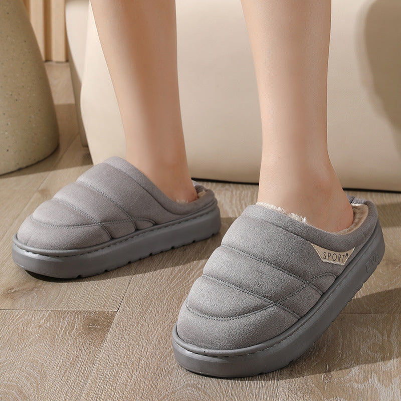 Solid Plush Slippers