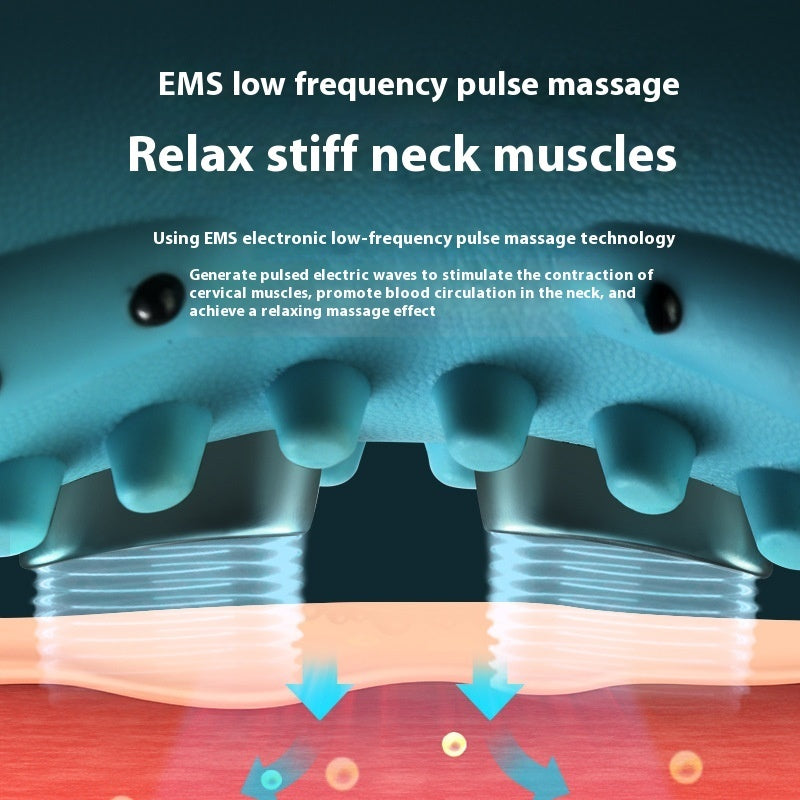 Portable Neck Head Acupuncture Point Massage Pillow
