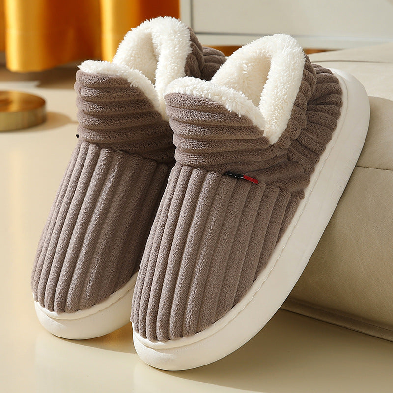Warm Indoor Bedroom Cotton Plush Shoes