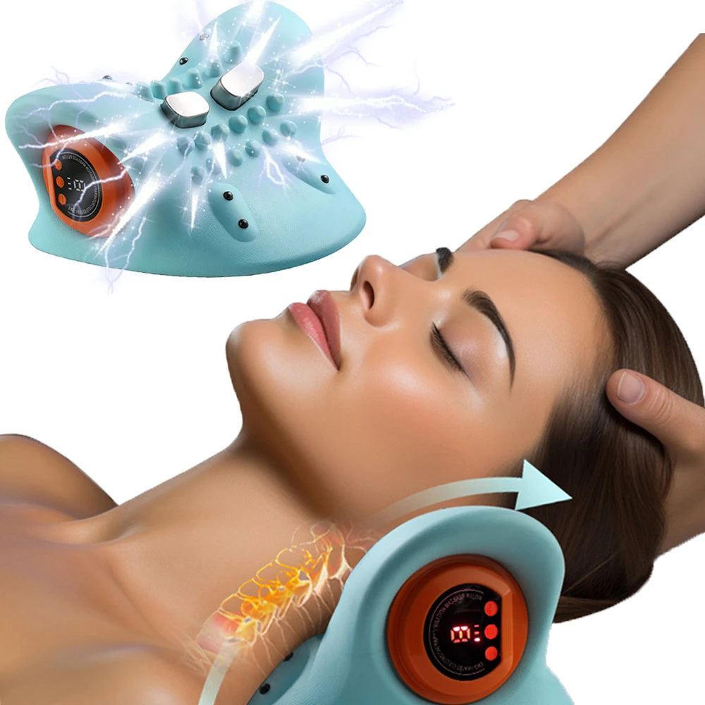 Portable Neck Head Acupuncture Point Massage Pillow