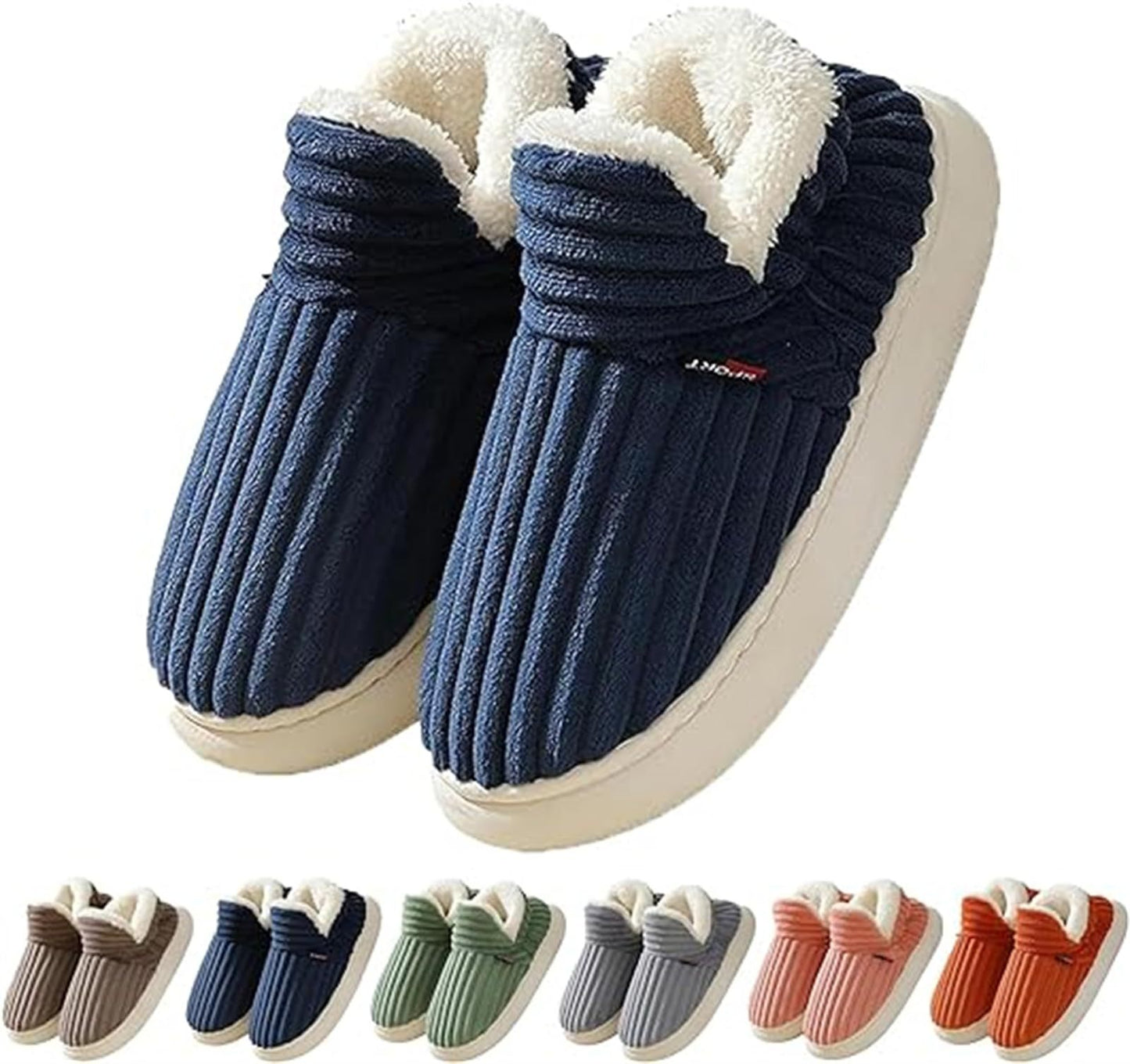 Warm Indoor Bedroom Cotton Plush Shoes