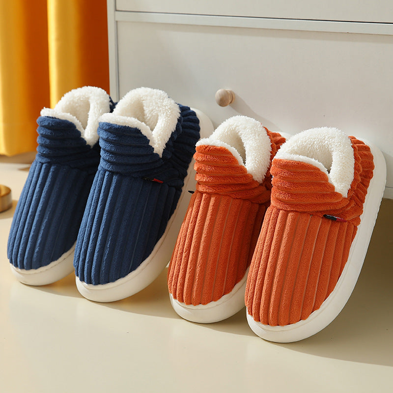 Warm Indoor Bedroom Cotton Plush Shoes