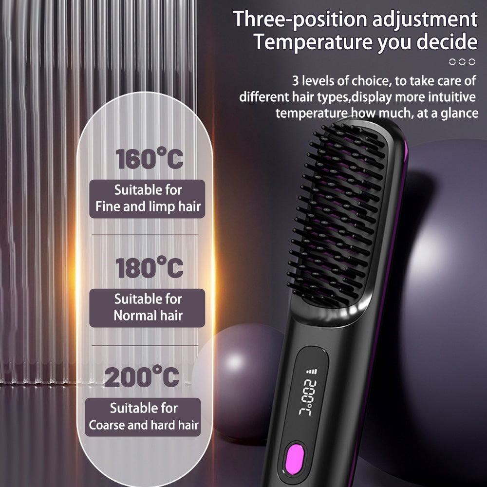 2 In 1 Hair Straightener Brush