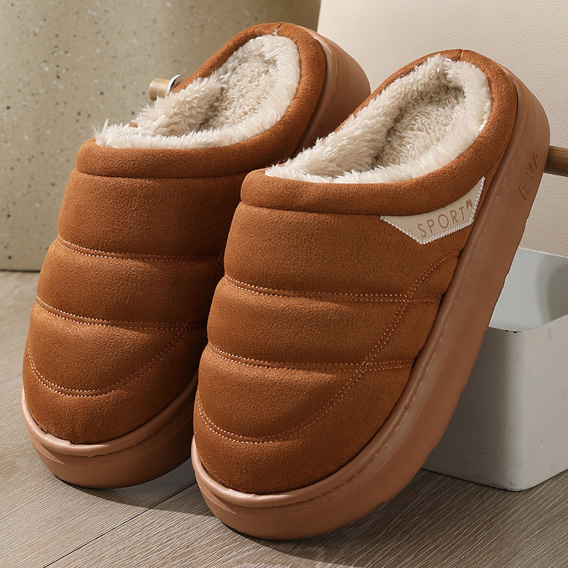 Solid Plush Slippers
