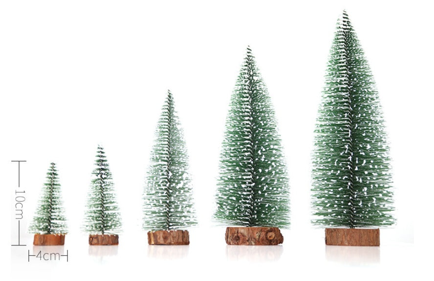 Mini Christmas Tree with Pine Needles Flocking