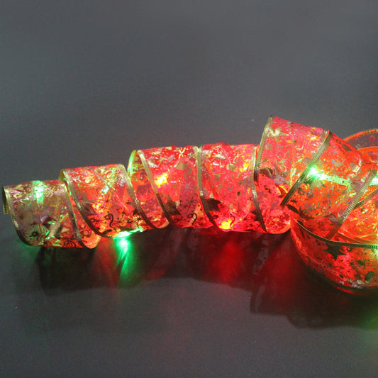 LED Lights Hot Stamping Double-layer Ribbon