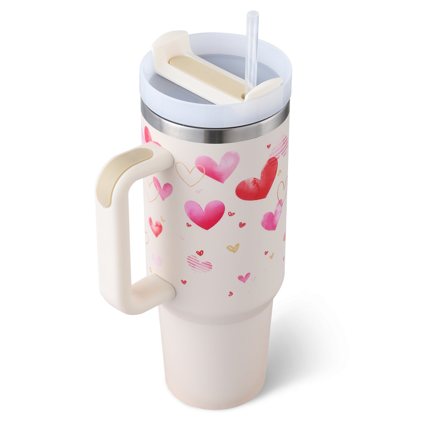 Stainless Steel Spill-Proof Vacuum Coffee Tumbler with Lid