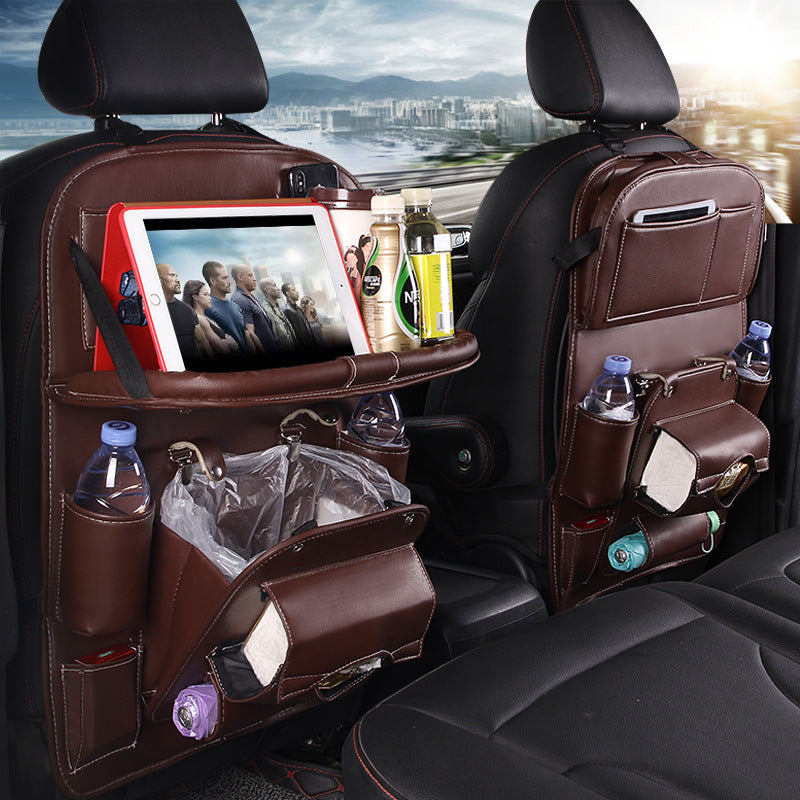 PU Leather Car Seat Back Storage