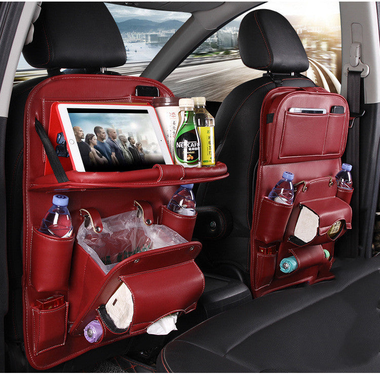 PU Leather Car Seat Back Storage