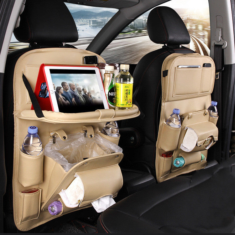 PU Leather Car Seat Back Storage