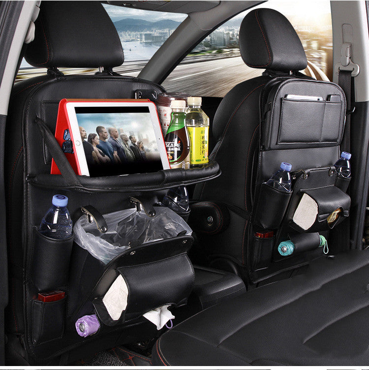 PU Leather Car Seat Back Storage