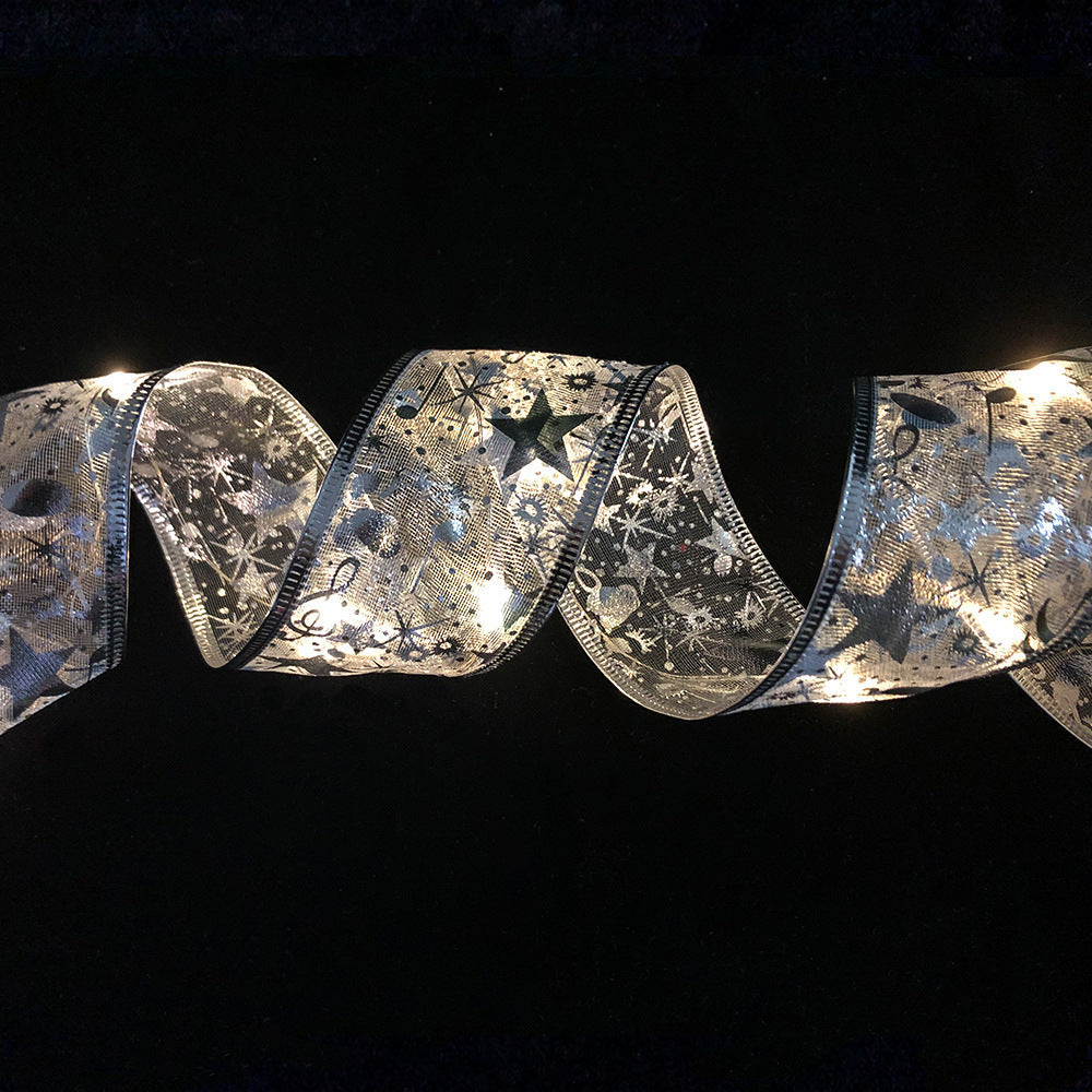 LED Lights Hot Stamping Double-layer Ribbon