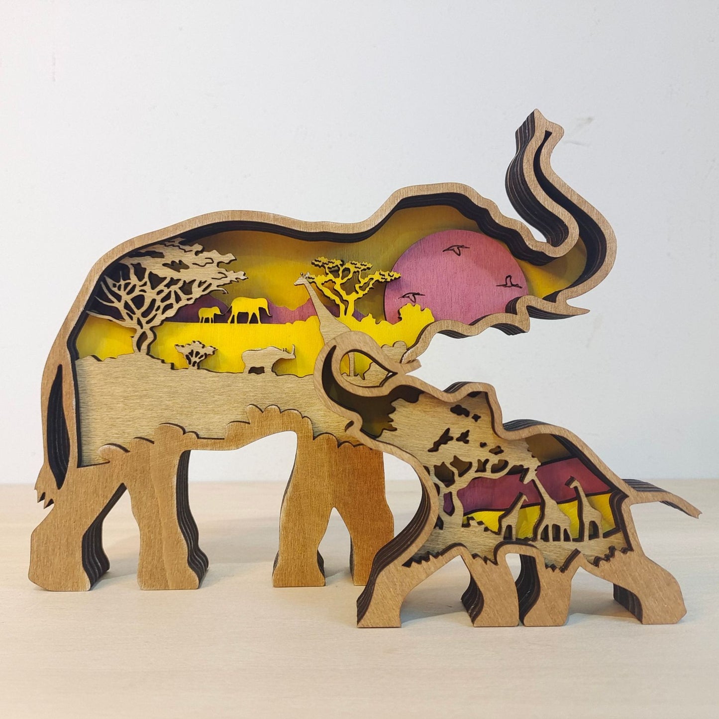 Wooden Animal Carving Handcraft Gift