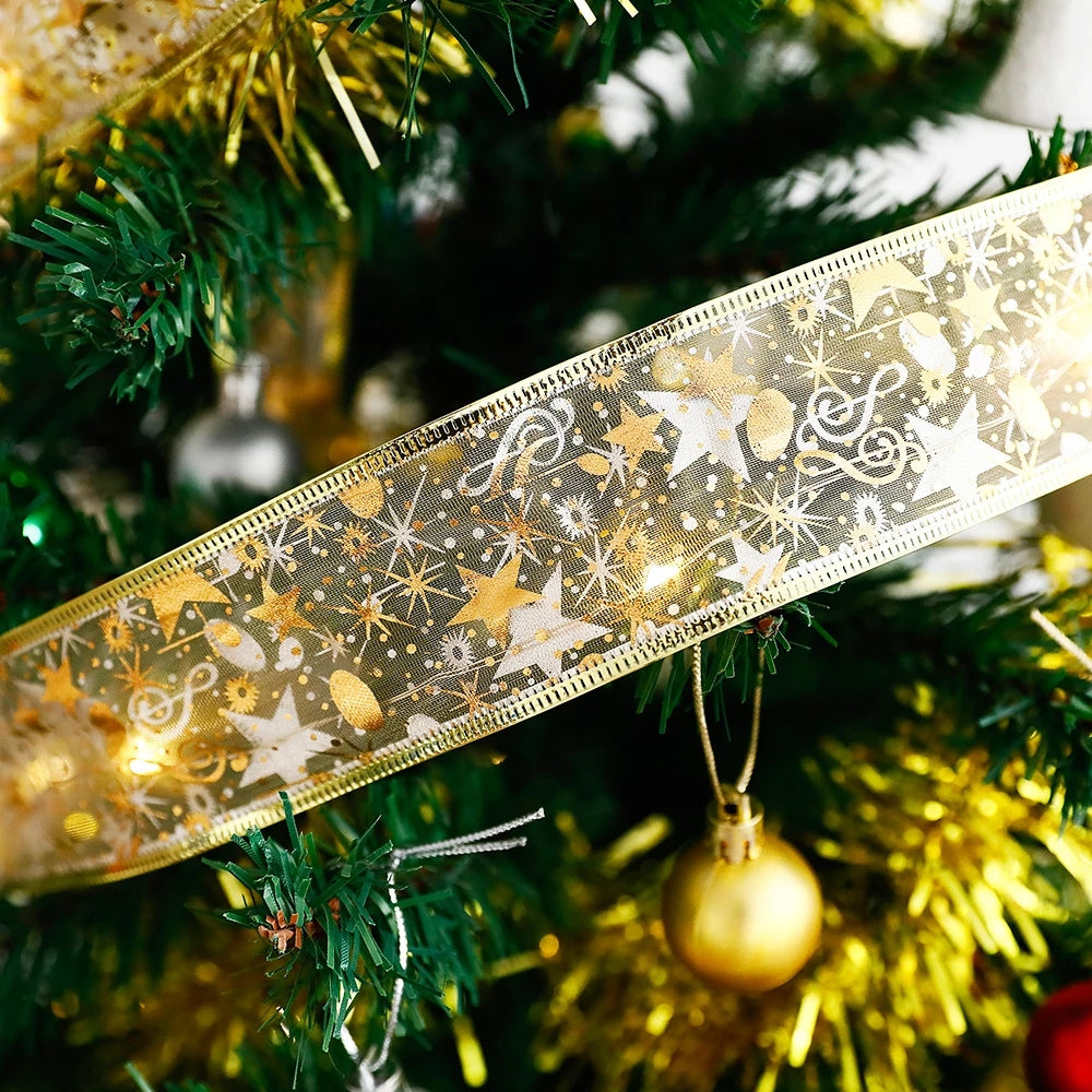 LED Lights Hot Stamping Double-layer Ribbon