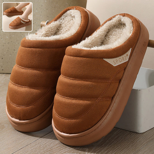 Solid Plush Slippers