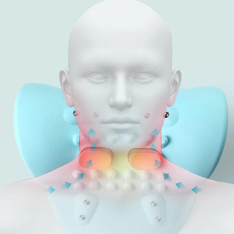 Portable Neck Head Acupuncture Point Massage Pillow