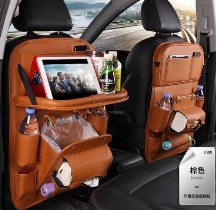 PU Leather Car Seat Back Storage